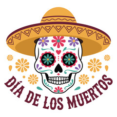 Dia de Muertos Vector Design.