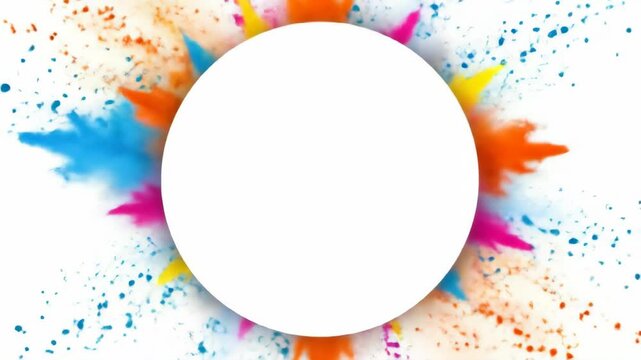Colorful Holi Powder Explosions, Vibrant Abstract Background
