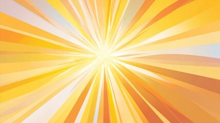 Abstract radial burst of warm-toned, radiating lines converging to a bright central point, suggesting sunlight or energy