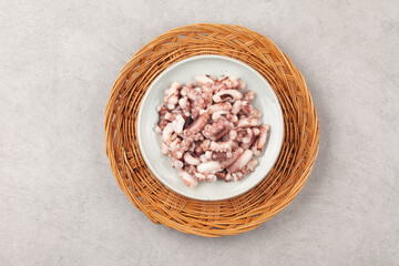 Octopus is a member of the octopus family. Its body is about 70cm long, round and gray, but its color changes depending on the surrounding light.
