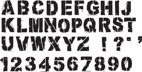 hand drawn alphabet letters