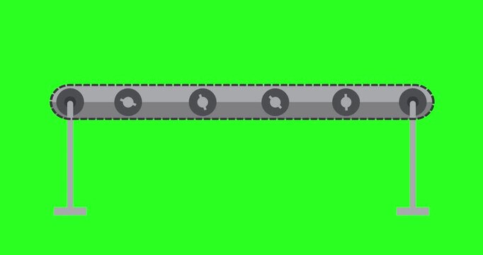 Video animation conveyor looping repeat unique