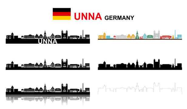Unna Silhouette, NRW Dutschland " NO AI "