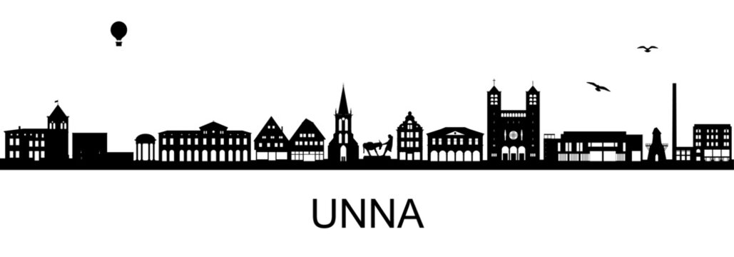Unna Silhouette, NRW Dutschland " NO AI "