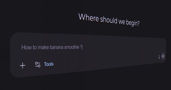 Video animation ask to chat bot unique 
