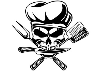Fototapeta premium Chef Skull
