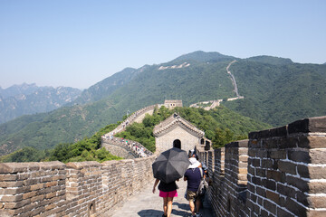 The great wall of China,  The Mutianyu section