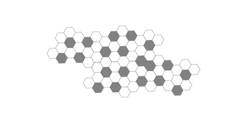 Background with hexagon. Abstract background with lines. white texture background