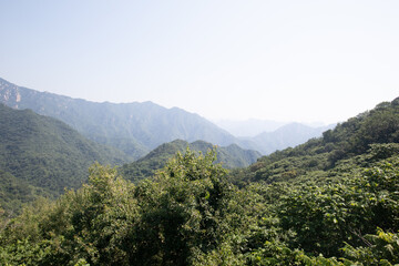 The great wall of China,  The Mutianyu section