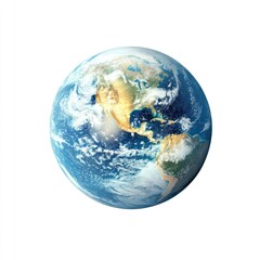 Obraz premium Earth planet globe illustration astronomy.