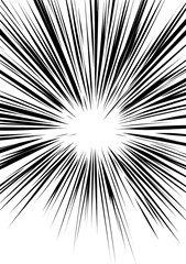 Abstract radiating explosion in space
