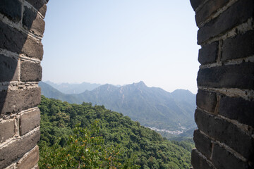 The great wall of China,  The Mutianyu section