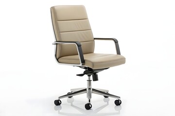 Ergonomic Office Chair Isolated on White Background