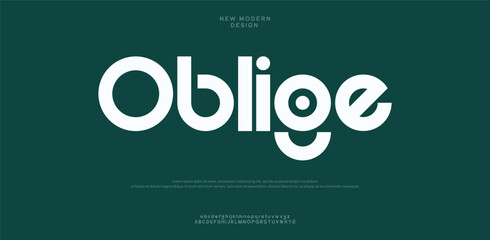 Minimal modern alphabet fonts. Typography minimalist urban digital fashion future creative logo font.