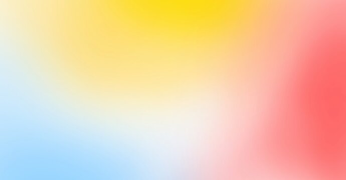 Blurred color gradient background, abstract red pink yellow blue grain gradation texture, soft rainbow texture blur abstract background - Powered by Adobe