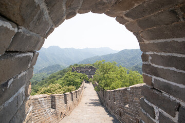 The great wall of China,  The Mutianyu section