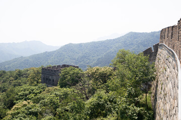 The great wall of China,  The Mutianyu section