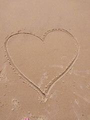 Heart in the sand