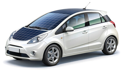 blue car isolated on white background