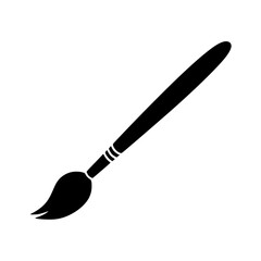 Paintbrush silhouette vector illustration