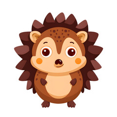 Adorable Cartoon Hedgehog Illustration