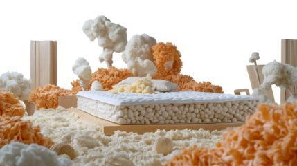 Organic Support Foam Bed