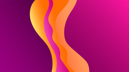 ABSTRACT BACKGROUND GRADIENT SMOOTH LIQUID ORANGE PINK COLOR WITH HAND DRAWN ORGANIC SHAPES DESIGN VECTOR TEMPLATE GOOD FOR MODERN WEBSITE, WALLPAPER, COVER DESIGN 