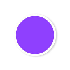 Purple circle shape with white border