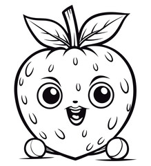 Obraz premium Cute cartoon Berry illustration