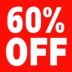 Grab amazing deals with 60 percent off sticker for discounts and sales