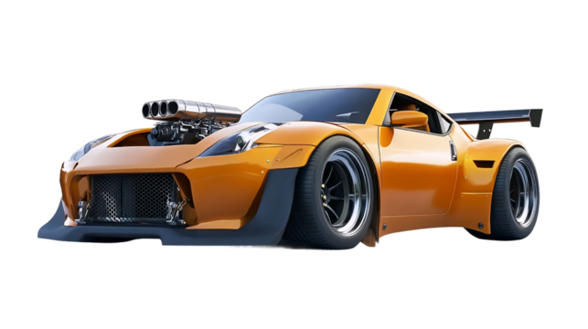 Wide Tire Sports Car