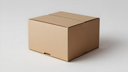 Package box template isolated on transparent background  