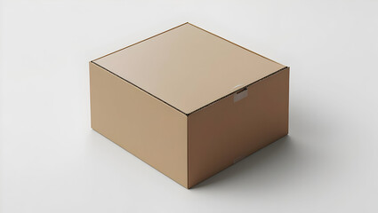Fototapeta premium Package box template isolated on transparent background 