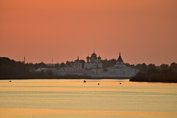 View from the Volga River to the Ipatiev Monastery.