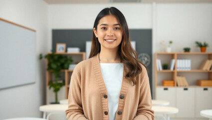 Soft Academic Blur Background for Presenter &mdash; Cozy Study Room Ambience