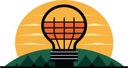 A comprehensive collection of colorful illustrations depicting solar energy panels in settings, emphasizing renewable energy and sustainability