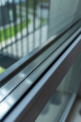 window with double glazing. heat preservation in the apartment
