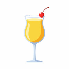 Refreshing summer cocktail garnished with maraschino cherry and served chilled, perfect for warm weather. This summer cocktail evokes feelings of vacation, relaxation, and good times with friends.