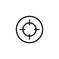 Aim Icon Symbol Sign Icon Vector