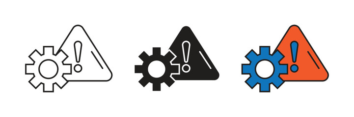 Maintenance indicates a system undergoing scheduled upkeep or repairs, temporarily affecting availability.