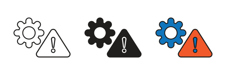 Maintenance indicates a system undergoing scheduled upkeep or repairs, temporarily affecting availability.