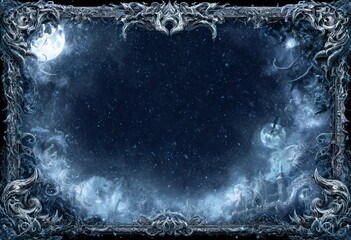 Digital painting of the Silver Fire Portal with Two Dragons for use as a hardcover journal or book cover