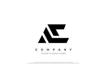 AC Initial Letter Logo Concept  Modern Monogram for Company Branding