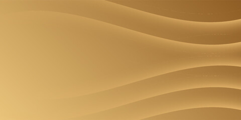 Elegant abstract golden metallic background with luxurious curved design. Suitable for templates, banners, covers, sales, business, events, awards, websites, pages, and more.