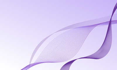 purple violet light color with smooth lines wave curves on soft gradient abstract background