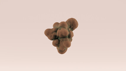 Rock Stone Earth Cluster Brown 3d Illustration