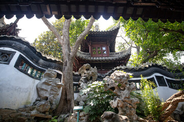 Yu Gardens in Shanghai in China