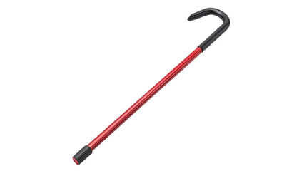 Naklejka premium Walking stick with a curved handle Isolated on Transparent Background