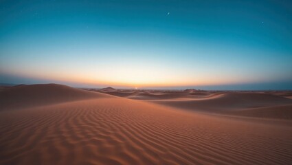 sunset in the desert