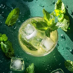 mojito cocktail with mint